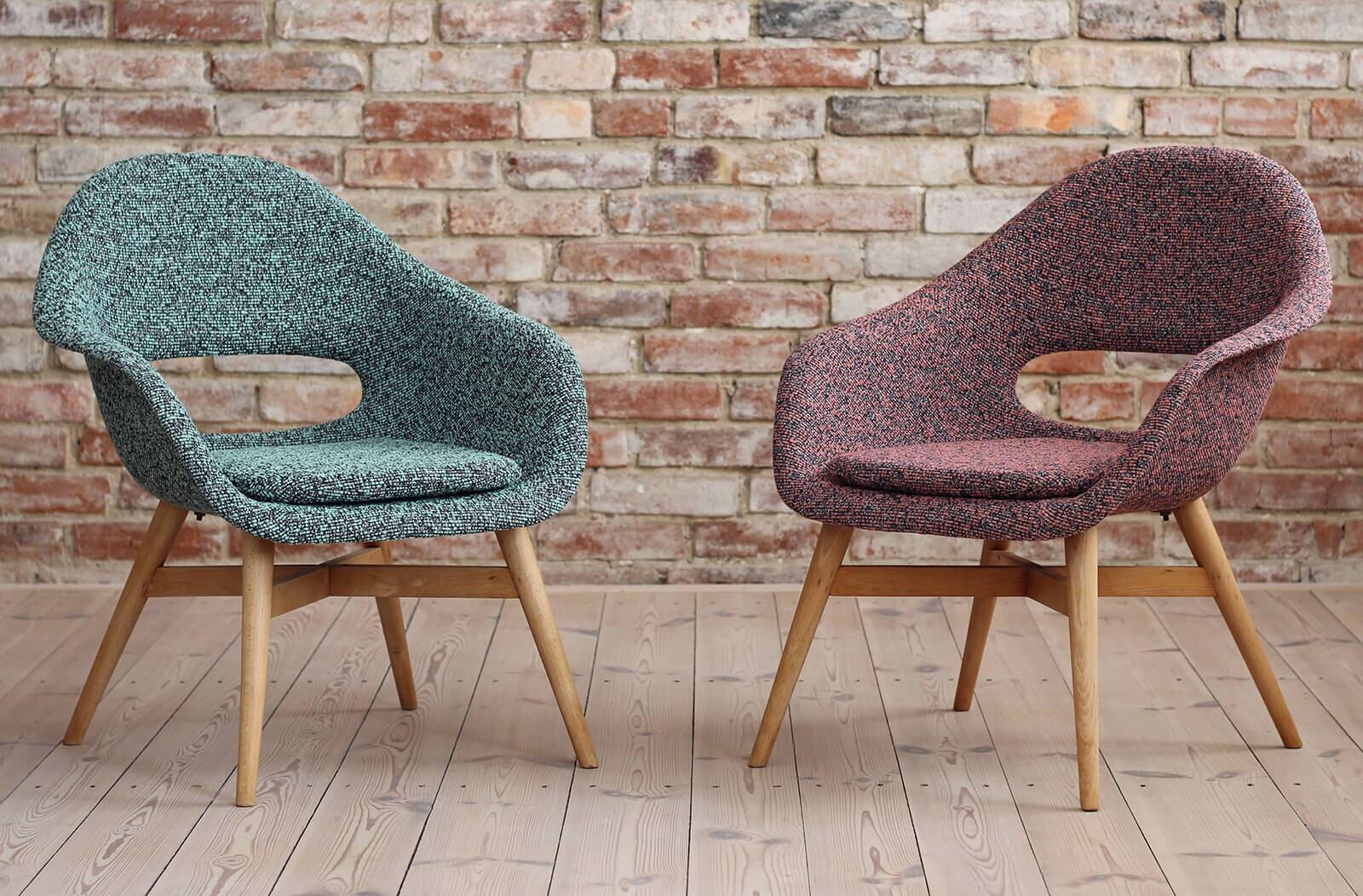 Set of 2 Lounge Chairs designed by Miroslav Navrátil, 1950s, Czech Republic