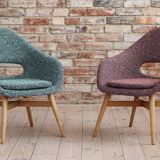 Ensemble de deux fauteuils lounge conçus par Miroslav Navrátil, années 1950, République tchèque