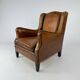 Vintage Sheep Leather Club Chair, 1970s