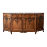 Buffet vintage surmonté de marbre 230x117