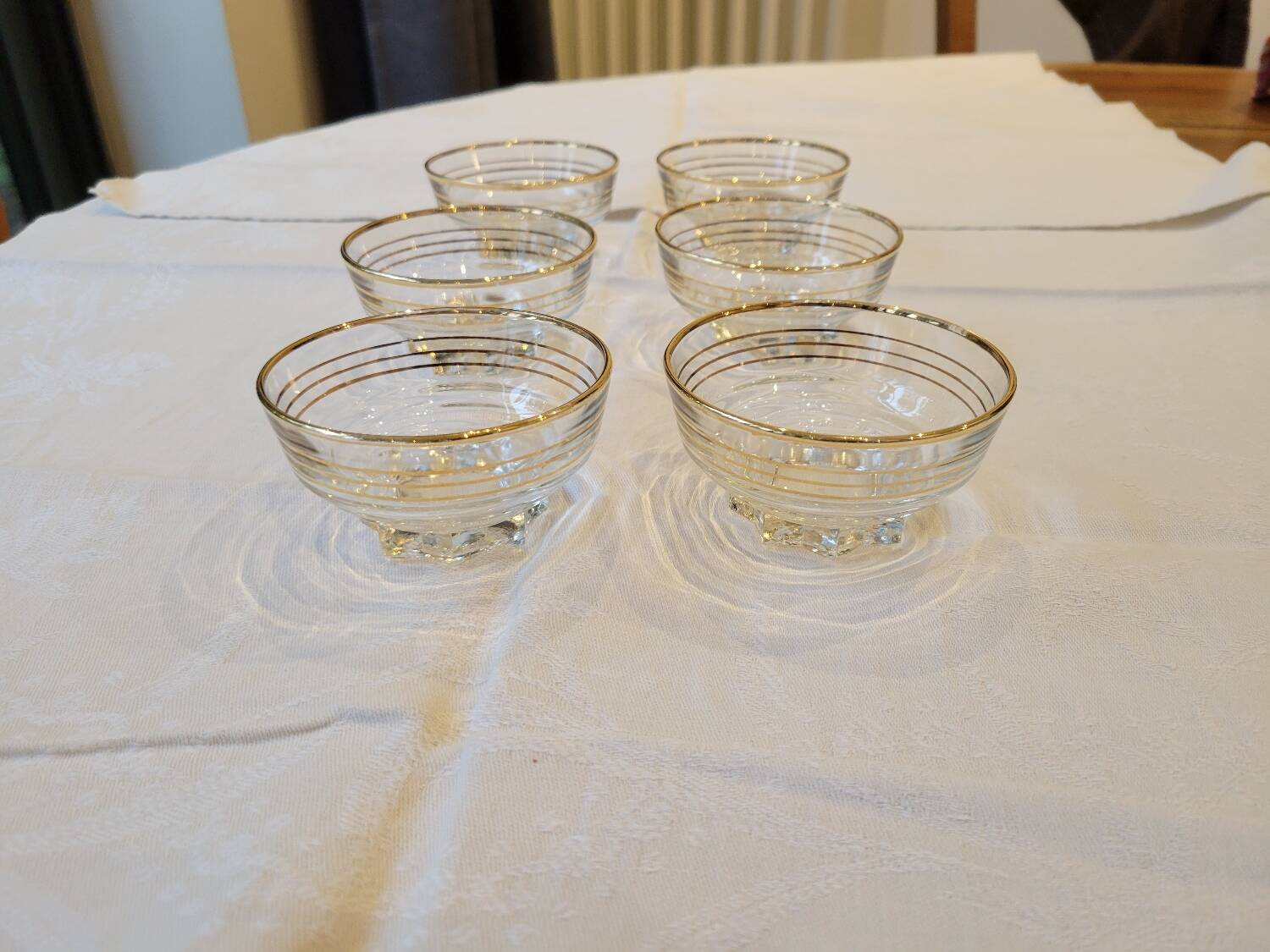 6 coupes à champagne 1930