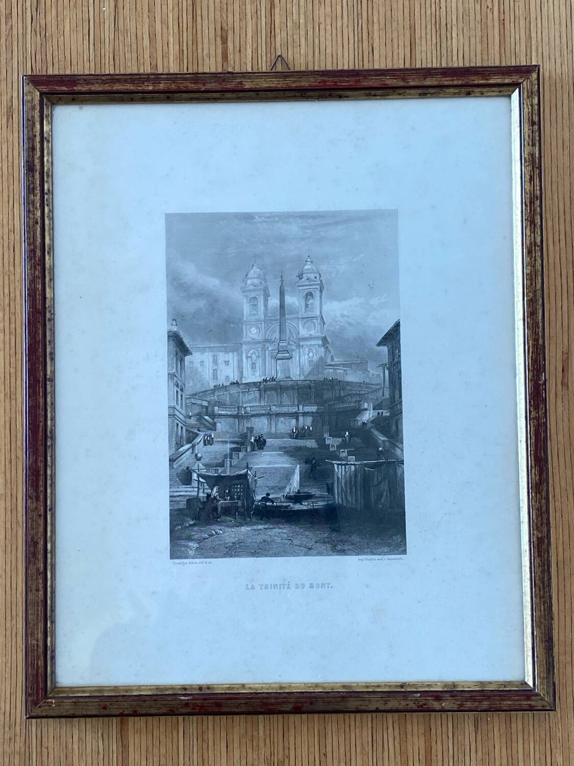 Lithograph of Rome by the Rouargue brothers 1850