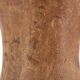 Wooden amphora vase, handles covered with wicker, 1970s.