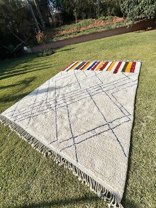 Tapis berbère en laine naturelle