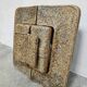 Rare large vintage brutalist ceramic wall light 1970