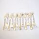 ST MEDARD set of 12 dessert forks with an antique style fillet Chinon 14.5 cm