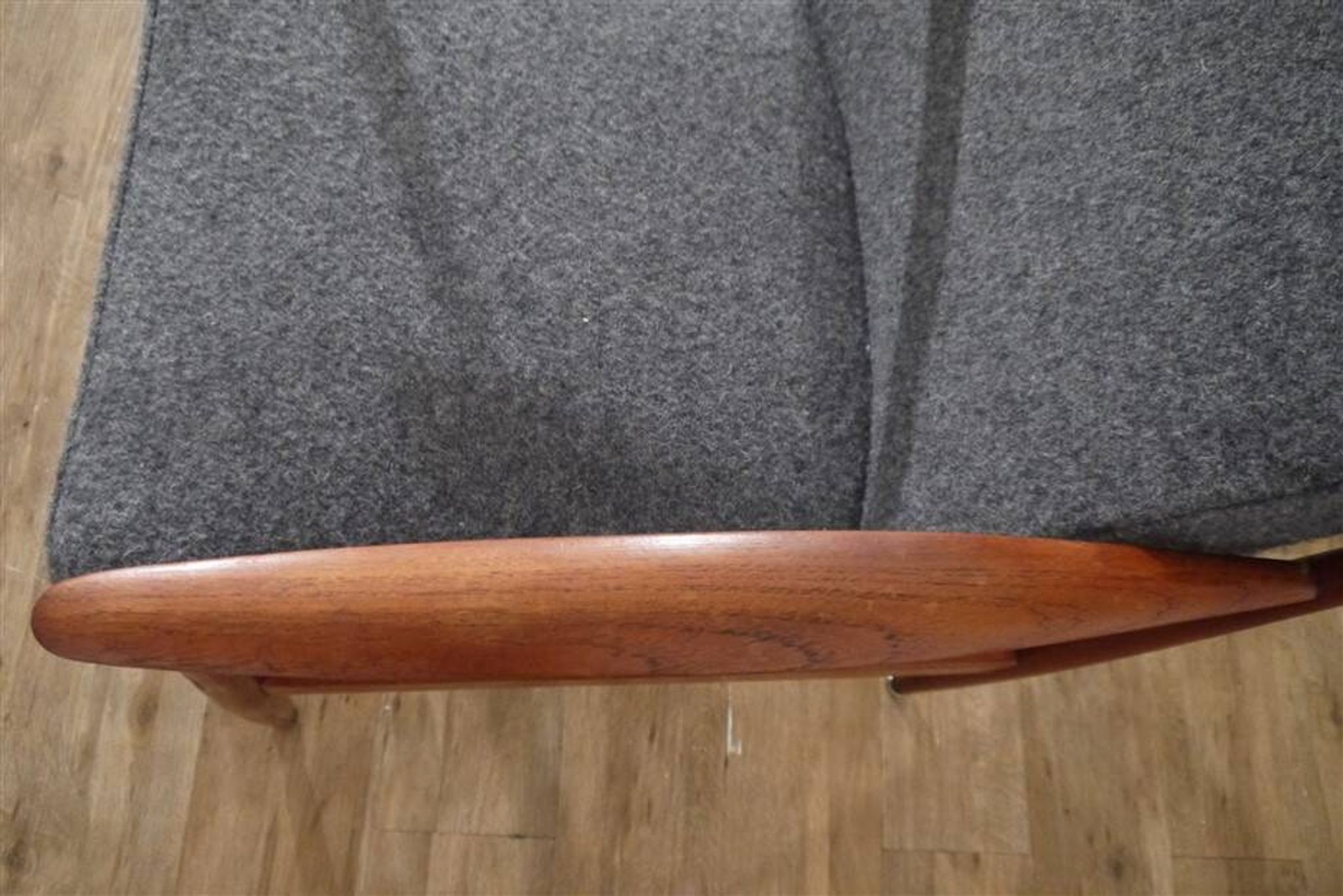 Fauteuil scandinave en teck 1960