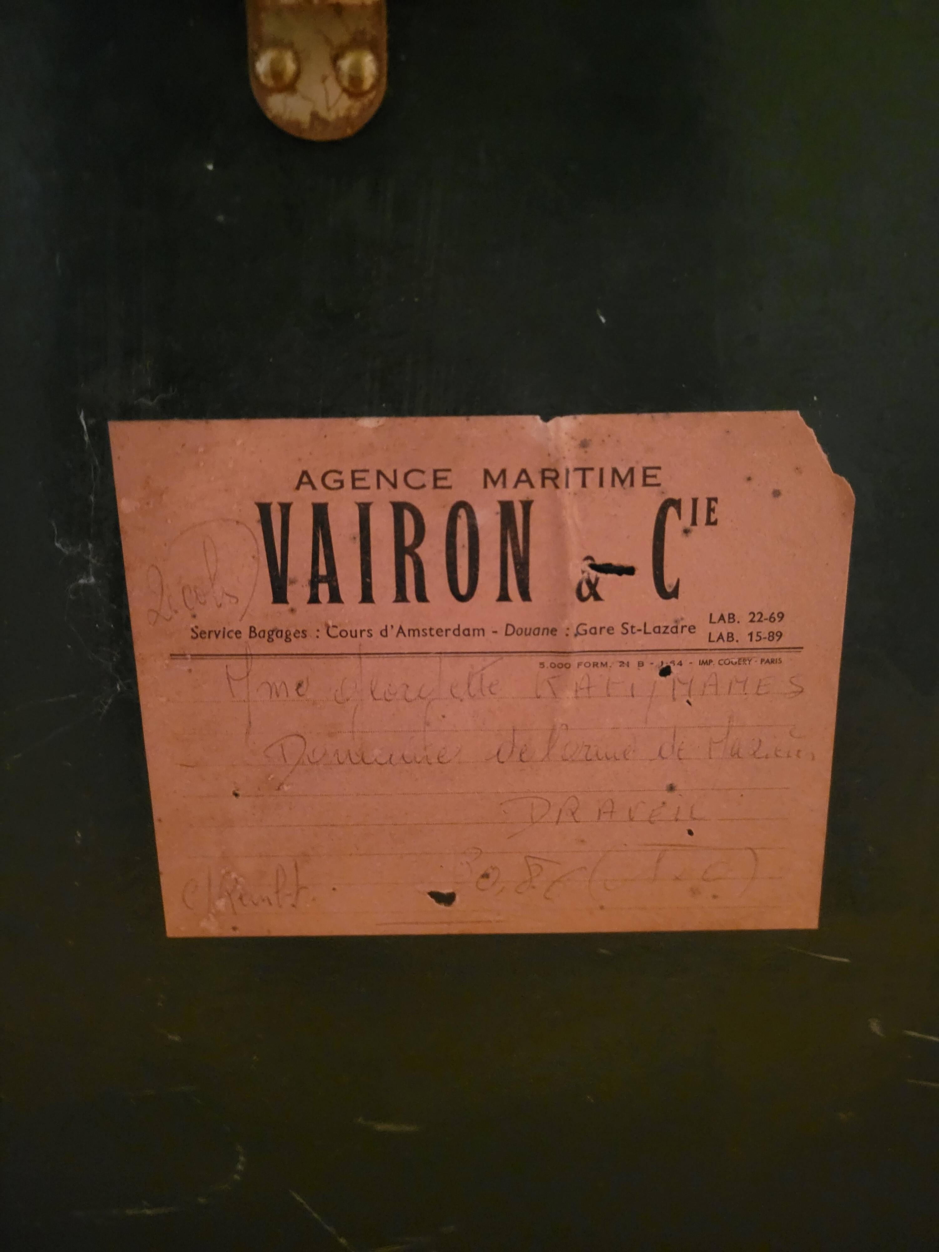 Old American travel trunk