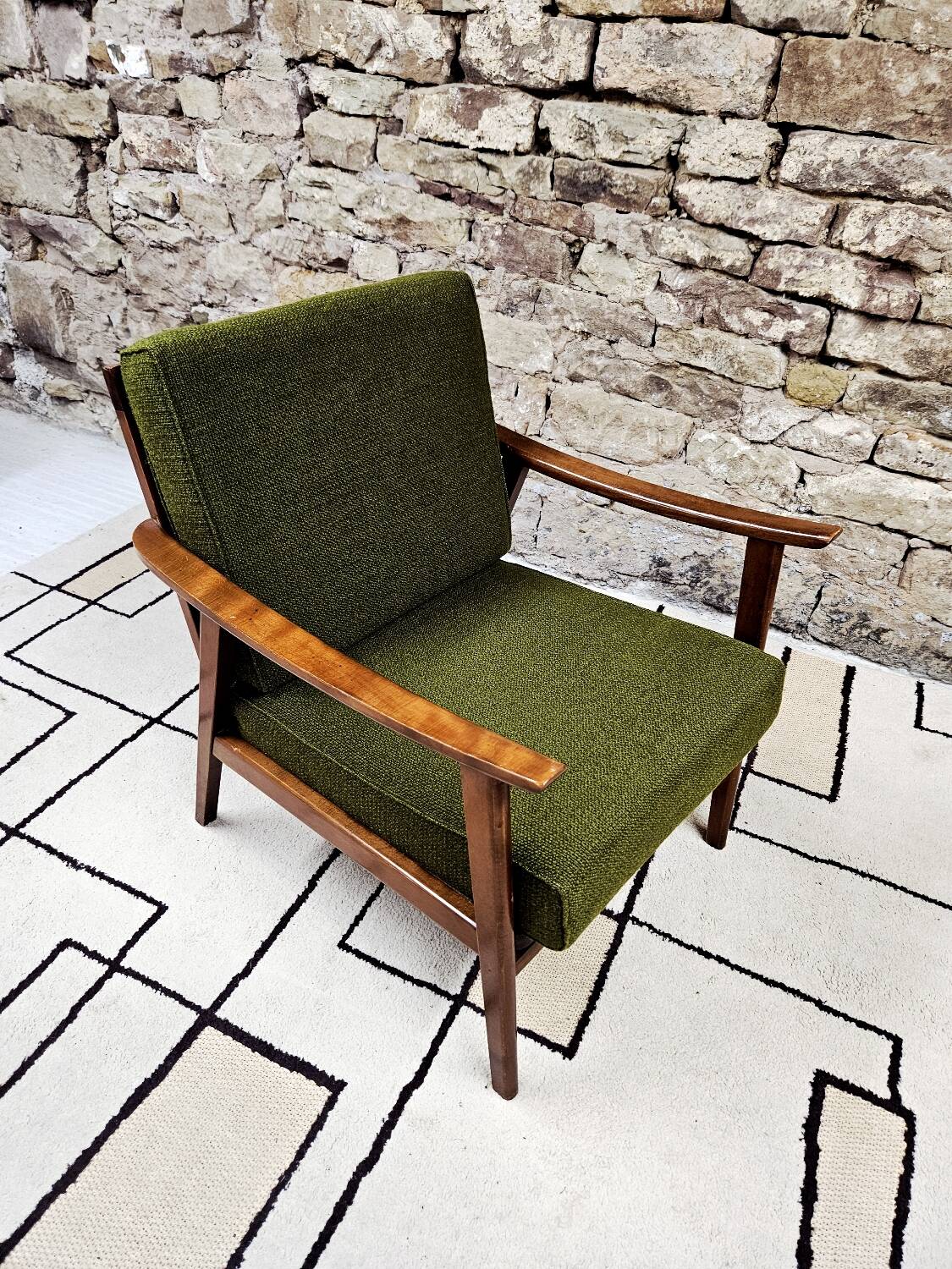 Fauteuil scandinave vintage 1960"