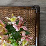 Square rattan coffee table