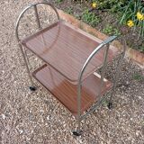 Vintage folding serving trolley