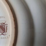 Flat plate from Lunéville with Keller and Guerin KG coat of arms