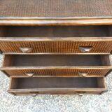 Bamboo and canning chest of drawers