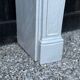 Louis XV style fireplace in grey and white Carrara marble circa 1980