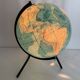 Globe vintage 1978 terrestre mappemonde Taride tripode - 28 cm
