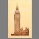 DESSIN DE LA TOUR DE LONDRES. GRAND BEN.