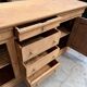 Enfilade in solid raw oak from the 19th century.