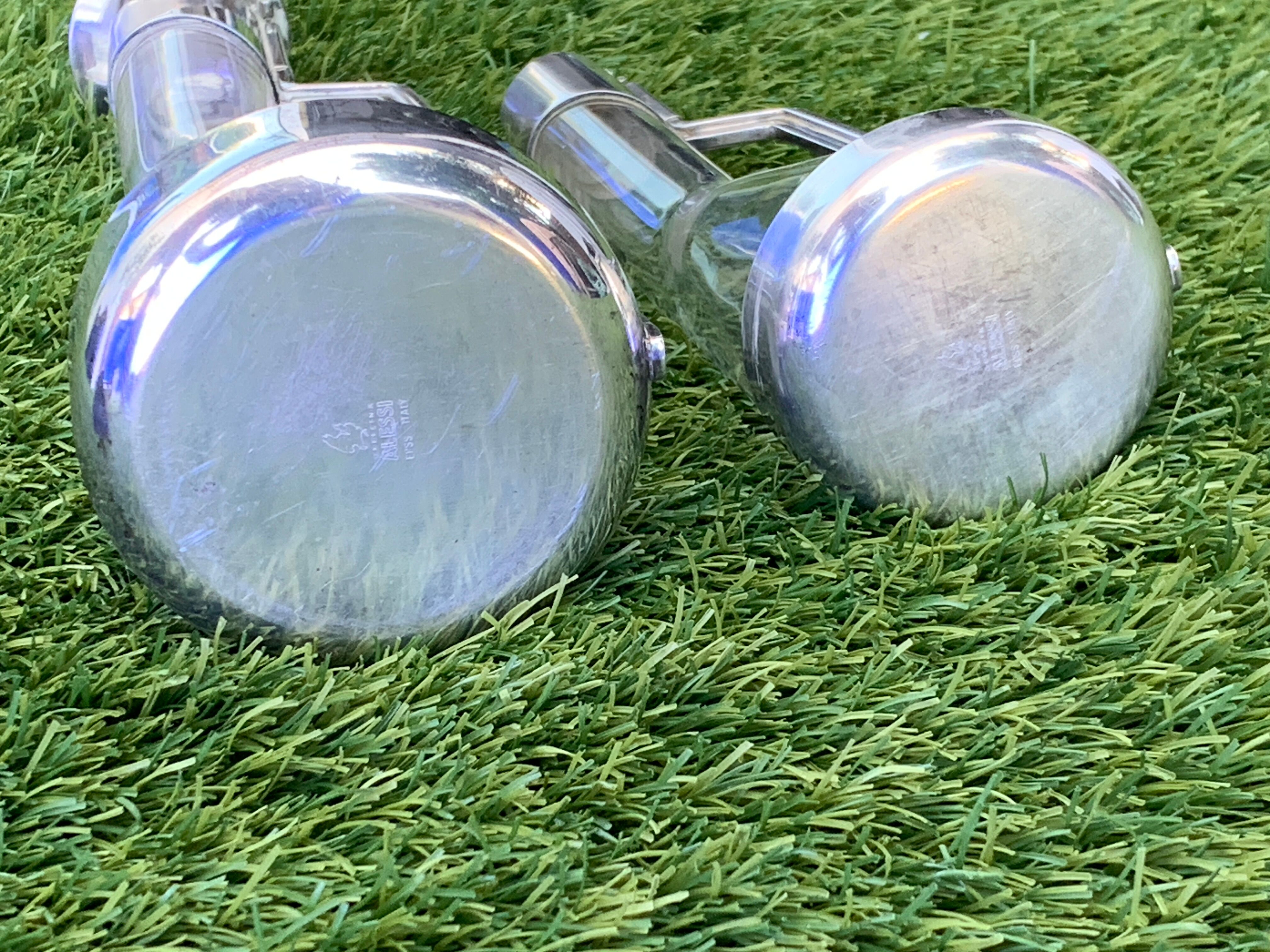 Oil and vinegar, stainless steel, Italian industrial design Achille Castiglioni, Alessi, 1984