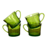 4 green DURLEX cups