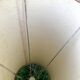 Tripod lampfloor, with vintage conical lampshade, 60s