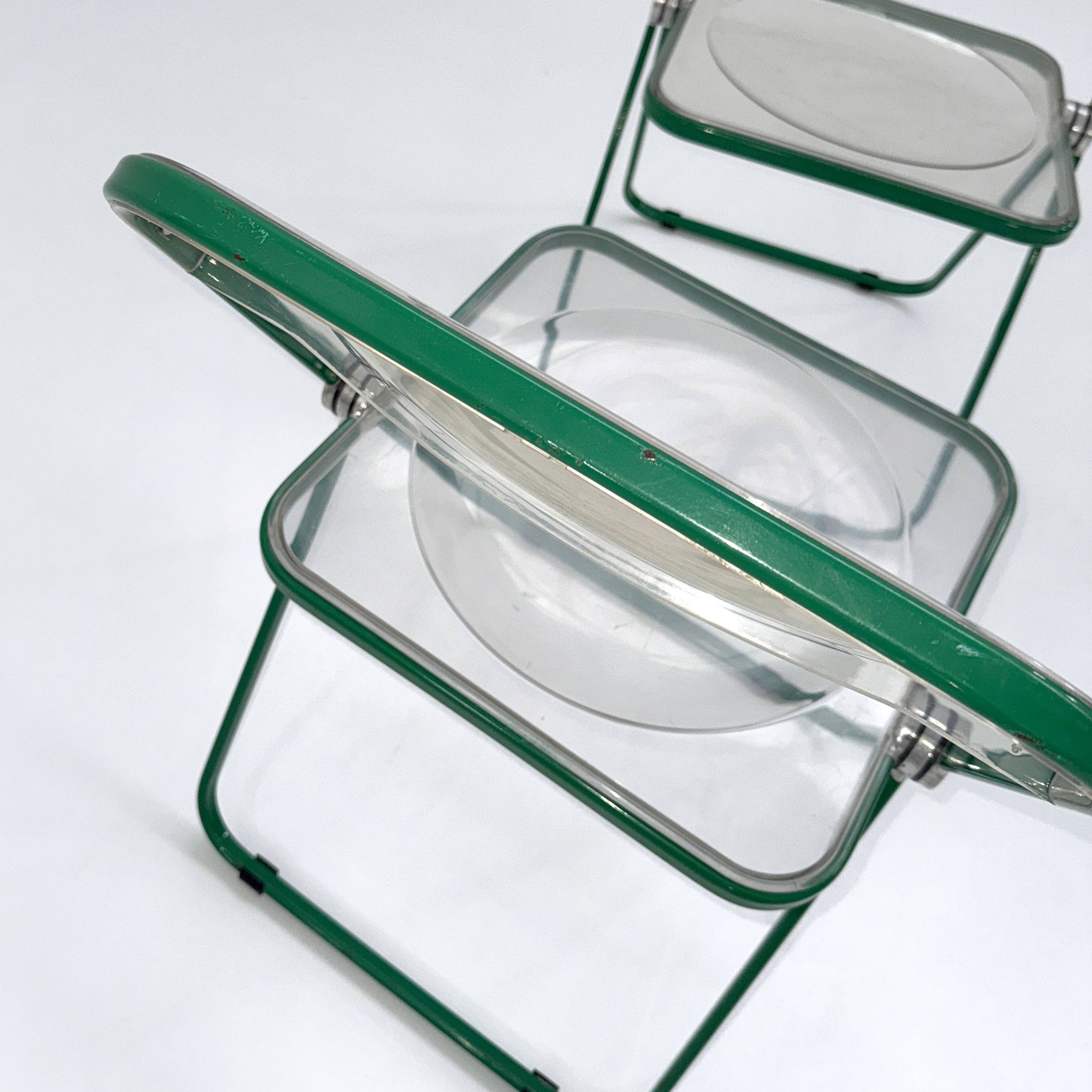 Green Plia Chair by Giancarlo Piretti for Castelli, 1960