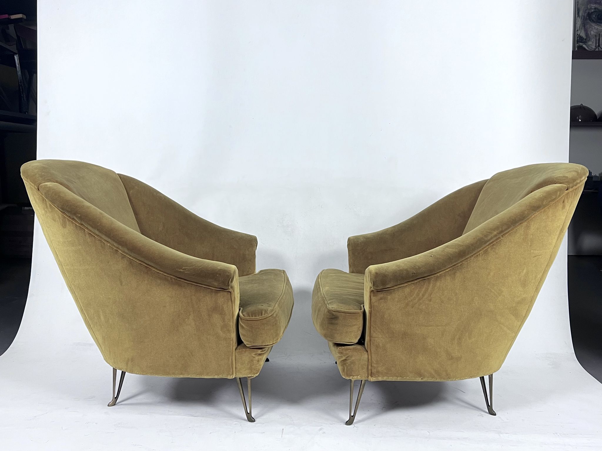Isa Bergamo, armchairs, Italy 1950s