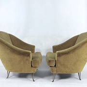 Isa Bergamo, armchairs, Italy 1950s