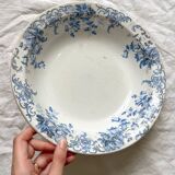 Deep earthenware dish "Campanule" Saint Amand et Hamage