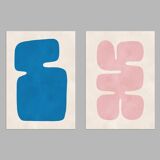 2 abstract art prints. A2 format (42x59.4cm)