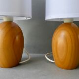 Pair of pine lamps, 80s