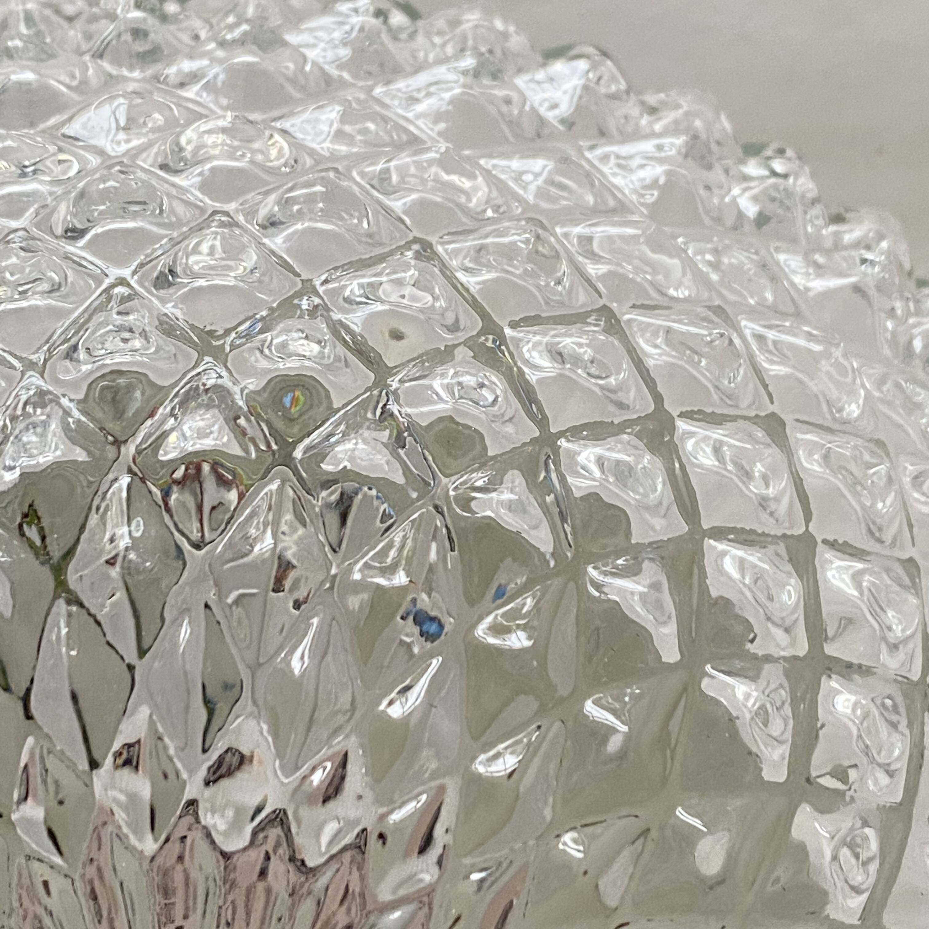 Small wall light ceiling light thick glass 1970 1980 LAMP-7419