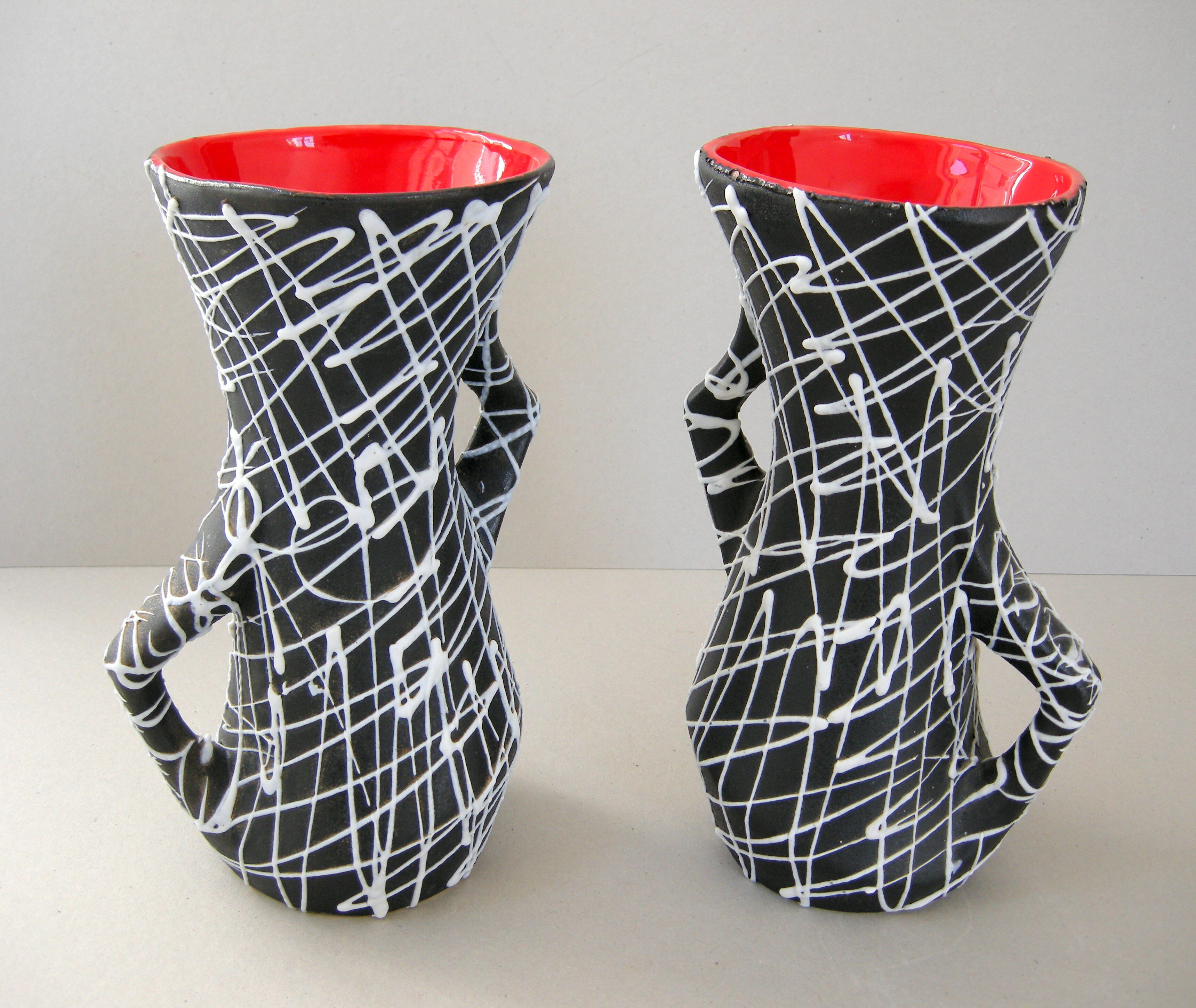 Pair of vintage vases 1950