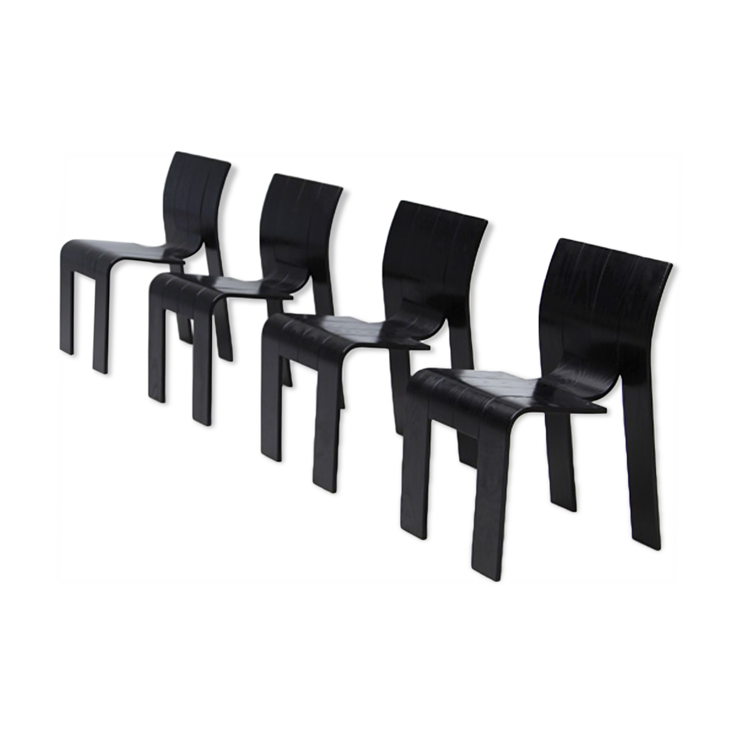 Set of 4 chairs by Gijs Bakker 1970