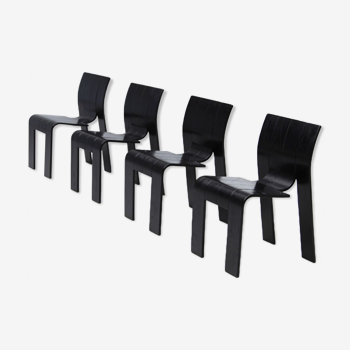 Ensemble de 4 chaises  par Gijs Bakker 1970