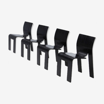 Set of 4 chairs by Gijs Bakker 1970
