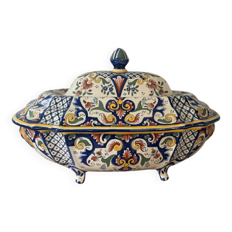 Desvres old Rouen faience plate