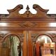 Renaissance hunting lodge bookcase in solid walnut