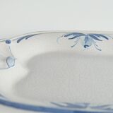 Art Deco French Blue Floral Decor Plate by Allan Eberling, Bo Fajans