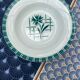 Set of nine Digoin Sarreguemines soup plates