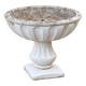 Pedestal planter in patinated stone – large garden bowl