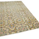 Oriental handmade rustic 1970s beige carpet 161 cm x 267 cm