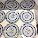 Raynaud & cie - service of 12 flat plates "koutani" in limoges