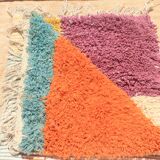 Unique Moroccan rug in natural wool 3x2 m