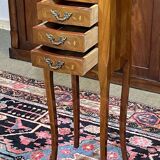 Louis XV style bedside table in rosewood and oak from the 1970s.