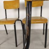 4 school chairs 1950
