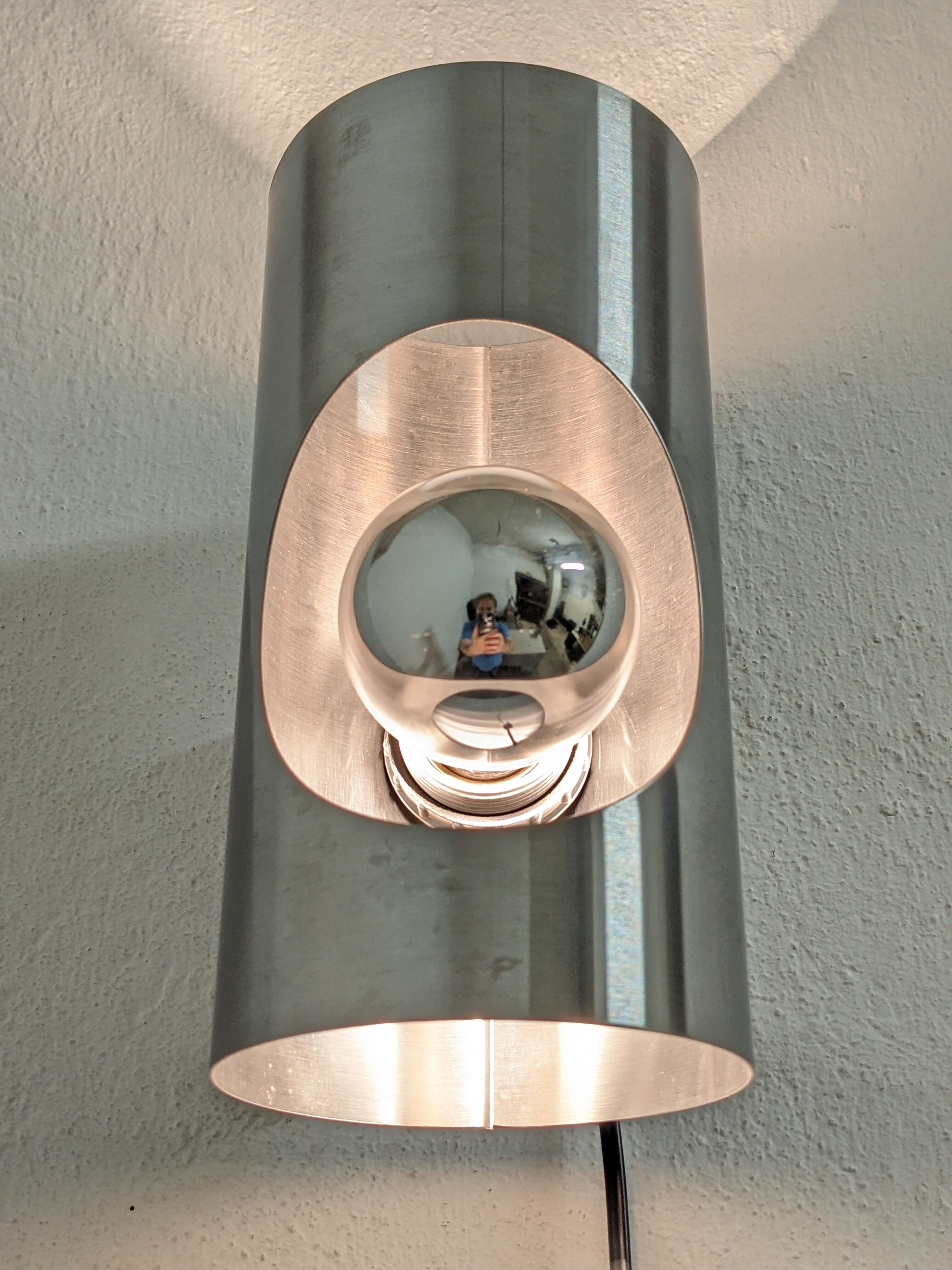 Pair of Space Age wall lamps from the 60s/70s Oxar France