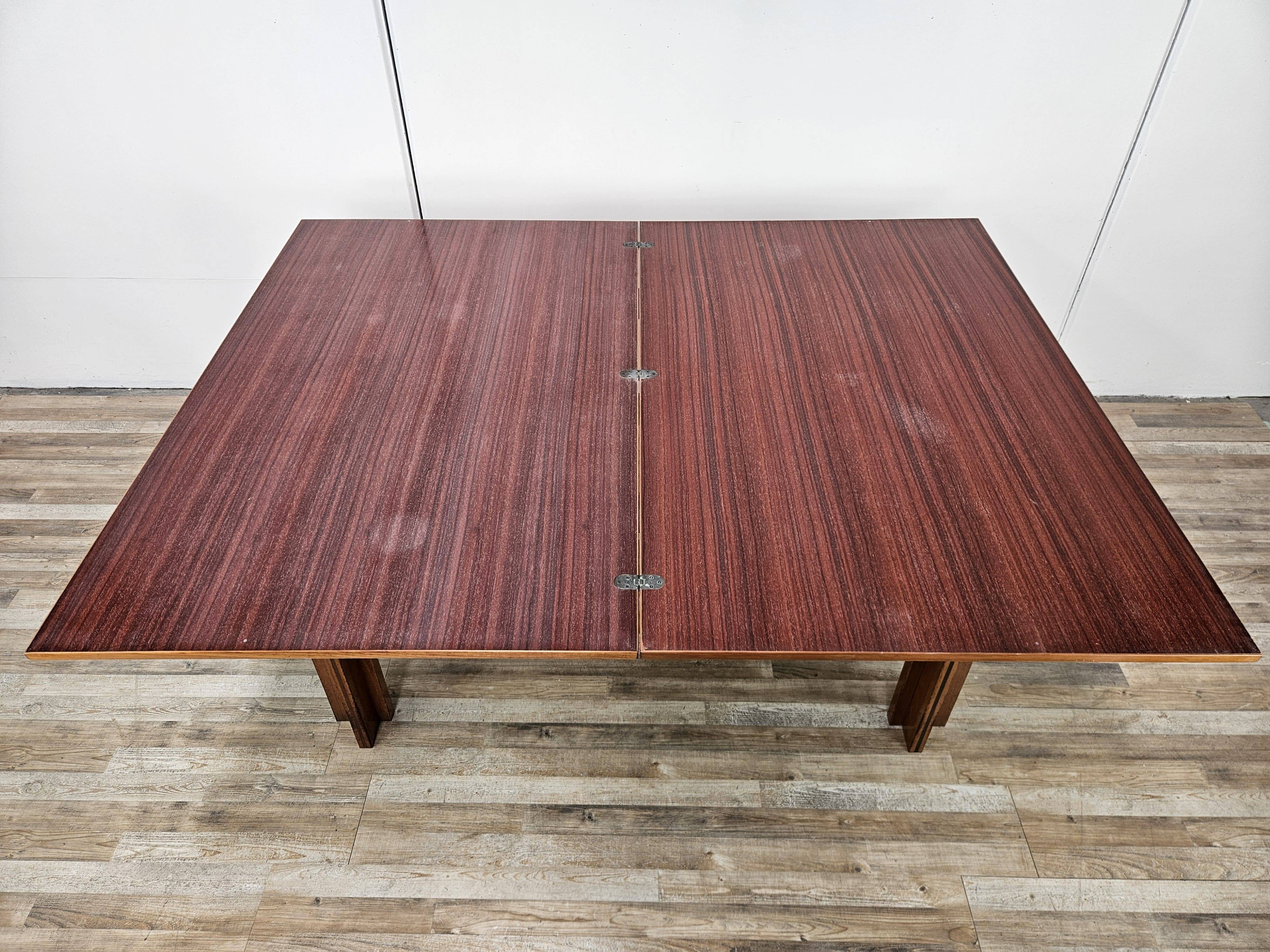 Italian design folding dining table, 1970