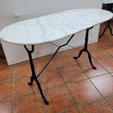 Bistro table with marble top