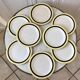 Set of 9 dessert plates salins "texas" 50s