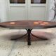 Oval ceramic coffee table 60 70 vintage Jaffeux